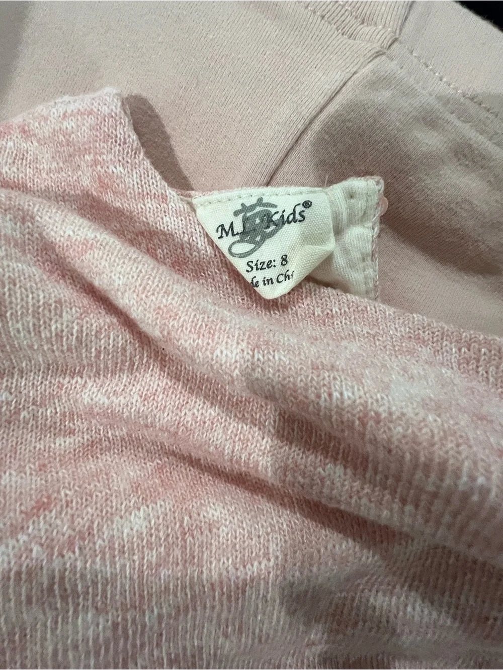 M.L. Kids Girls Pink Lace Tunic & Ruffle Leggings Set Size 8